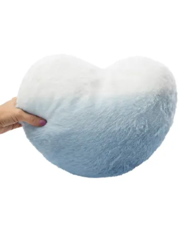 YRXRUS Heart Pillow, Pink Heart Pillows for Mother's Day, Love Pillow Gifts, 14X17 Inch Large Heart Shaped Pillows, Faux Rabbit Fur Coquette Room Decor Throw Pillows, Living, Bedroom