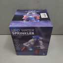 UFO Water Rocket Sprinkler for Kids Yard, LED Light-Up Summer Water Rocket Launcher for Kids Outdoor Play Water Toys & Birthday Gift for Girls Boys Age 3-12 Year Old (Silver)