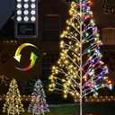 Joomer Christmas Tree with Lights,7.6FT 336 LED Birch Tree Color Changing Artificial Twig Lights with Remote Control Timer Outdoor for Christmas Decor (Warm White to Multicolor)