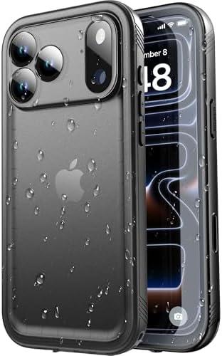 SPORTLINK for iPhone 17 Pro Case - IP68 Waterproof Military Protective Full Body Heavy Duty Shockproof 360 Sealed Dustproof with Camera Screen Protector Phone Cover for iPhone 17 Pro 6.3" Black
