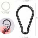 Carabiner Caribeaner Clip,Extra Large 4" Aluminum Carabeaner Keychain Hook,Spring Snap Key Chain Clip