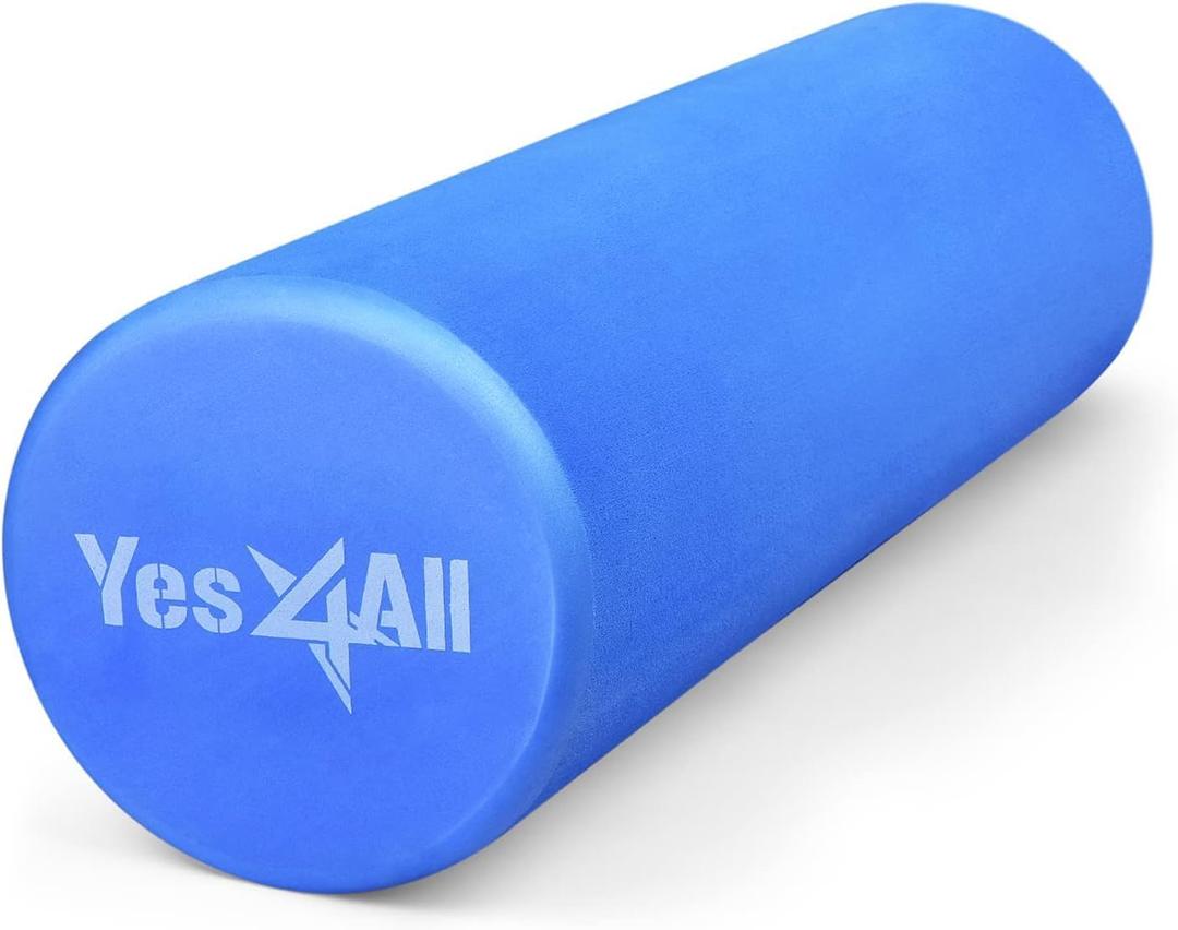 Yes4All EVA Firm Foam Roller for Back - Round Back Roller for Exercise, Yoga & Pilates, 18 inch