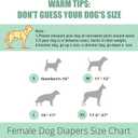 wegreeco Dog Diapers Female (3 Pack), Highly Absorbent Dog Diapers for Female Dogs in Heat, Incontinence, or Excitable Urination (HLF, Medium)