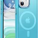 Newfuture Designed for iPhone 11 Case with Strong Magnetic [13 FT Military Drop Protection] [Compatible with Magsafe] Slim Translucent Matte Shockproof with Anti-Fingerprint Phone Case, Lake Blue
