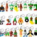 24PCS Brainrot Toys Italian Memes Keychain Tung Tung Tung Sahur Keychain Tralalero Tralala Toys Figurine Easter Stuffers Gift for Easter Birthday