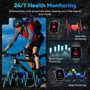 Smart Watch for Men Fitness Tracker: Waterproof Military Digital Mens Watches Make Answer Call Smartwatch Android Phone iPhone Samsung Compatible Step Pedometer Running Sleep SpO2 Heart Rate Monitor