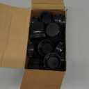 Rozer 50 Pcs Black Plastic Bottle Caps 38 mm for Empty Juice Bottles, Tamper Seal Lids Container Lids Bottle Caps for Crafts DIY, 4, 8, 12, 16, and 32 oz Container