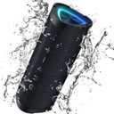 Vanzon Bluetooth Speaker, V40 Wireless Portable Bluetooth Speaker with IPX7 Waterproof, 24W HiFi Stereo Sound,24H Playtime, LED Lights and TWS Dual Pairing, Suitable for Travel,Home & Outdoors