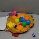 unanscre 3 in 1 Bean Bag Toss Game Toy Outdoor for Kids, Dinosaur Foldable Cornhole Board with Pop Up Basketball Game and Dartboard Set, Gift for Birthday/Xmas Party, Outside Toys for Toddlers Age 3+