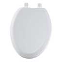 BEMIS Lift-Off Never Loosens Elongated Closed Front Toilet Seat in White