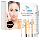 Pure Daily Care NuDerma Handheld Skin Therapy Wand Machine w/Neon – Anti-Aging - Skin Tightening - Wrinkle Reducing - Dark Circles – Clarifying - Hair & Scalp Stimulator