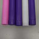 Honoson 5 Piece Flameless Advent Candle LED Taper Candles for Christmas Advent Rituals Holidays, Church, Celebration, Home Decor(Drop Wax Style)