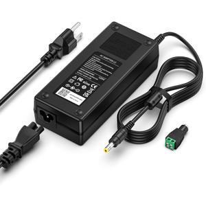 24V Power Supply for LED Strip Light AC 100-240V to DC 24V Power Supply with 5.5 x 2.1mm/2.5mm DC Jack & LED Terminal Connector, 24 Volt Power Supply for 5050 3528 LED Strip Light CCTV Cameras