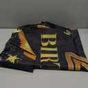 21st Birthday Decorations for Him Her with Banner, Black and Gold Table Cloth, Number Balloons, Large 21st Birthday Sash, Cake Topper and Candles