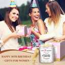 2 x Happy 30th Birthday Candle with Sprinkles - Unique Gift for Her, Sister, Best Friend, Wife, Coworker or Bestie Turning 30