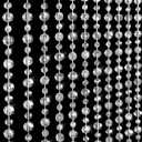 30 Strands Crystal Beaded Curtain, 35.5" x 79" Lozenge Pattern-Transparent
Acrylic Hanging Door Beads String Curtain, Room Divider for Doorway Window Living Room Bedroom Decor