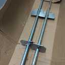Chonway 2 Pack 28in Heavy Duty Metal Yard Sign Stakes Realtor Sign Post | For Real Estate Sign Posts, Mailboxes, Long Yard Sign Holder Sign Post Stake for Pipes Less Than 3.7", Silver