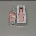 Body Groomer for Women: Pubic Hair Razor with Mirror & LED Light, Bikini Trimmer with Travel Lock - IPX7 Waterproof Use for Legs/Underarm - Dusty Pink