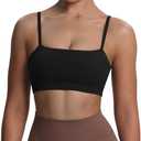Aoxjox Women's Workout Bandeau Bras Training Fitness Running Yoga Crop Tank (Size Small)