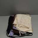 4 Pack Women's Lounge Pants Comfy Wide Leg Yoga Pant Drawstring Loose Baggy Sweatpants Open Bottom with Pockets (Black, Brown, Khaki, Cream)