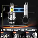 D2S HID Bulbs Fit for Infiniti 2014-2020 QX60 QX50 QX56 QX80 M56, 2006-2008 M35 30000LM 6000K White, Dual-sided 30 Chips, Xenon HID Light Replacement, 800% Brightness Pack of 2
