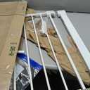 Safety 1st Easy Install Walk Thru Baby Gate for Doorway With Door, Dog Gates, Fits 29"-38", Easy Install 28" Tall, White