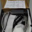 Fransiton Oil Rubbed Bronze Waterfall Bathroom Faucet Lavatory Single Handle 1 or 3 Hole Bathroom Sink Faucet Washbasin Faucet with Deck and Pop-up Drain (Short, Oil Rubbed Bronze)