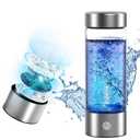 Hydrogen Water Bottle, 3000PPB Portable Hydrogen Water Ionizer Machine, Rechargeable Hydrogen Water Bottle Generator,with SPE & PEM, Hydrogen Water Cup for Exercise, Travel, Home, Office(1pcs)