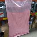 Conbo Mio No Hook Shower Curtain with Snap in Liner Set, Hotel Luxury Pink Shower Curtains for Bathroom with See Through Top Window, Waterproof, Washable 71W x 74H