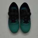 brooman Kids Firm Ground Soccer Cleats Boys Girls Athletic Outdoor Football Shoes (4 Big Kid, Black/Green)