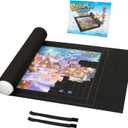 Lavievert 1500 Piece Jigsaw Puzzle Mat Roll Up with Unique Auxiliary Line Design, Portable Puzzle Board for Adults & Kids, Non-Slip Puzzle Keeper Storage Saver for 1500 1000 500 Piece Puzzles
