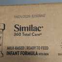 Similac 360 Total Care Infant Formula, Has 5 HMO Prebiotics, Our Closest Prebiotic Blend to Breast Milk, Non-GMO, Baby Formula, Ready to Feed, 2-fl-oz Bottle, Pack of 48, BBD: 11/1/26
