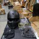 ScorpionEXO Covert X Open Face Half Shell 3/4 Motorcycle Helmet Comm Ready Speaker Pockets DOT Solid (Matte Black - Medium)