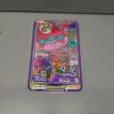 Polly Pocket Trolls Compact Playset with 2 Micro Dolls &13 Accessories, Poppy Exterior with Soft Hair, Collectible Toy Includes Poppy & Branch