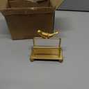 Metal Desktop Card Holder for Desk Decorative Business Card Display Stand for Countertop Bird Design Golden 1 Pack
