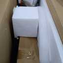 24 inch Small Tulip Table for 2 Person, Walnut Round Dining Table for Kitchen, Leisure Wood Mid Century Modern Table with Metal Pedestal Base for Cafe, Living Room, Bar, Circle Bistro Tables