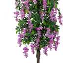 AILANDA 6FT Fake Wisteria Tree Artificial Tree Tall Plant Indoor, Large Faux Tree 73'' Fake Potted Silk Tree with Planter for Farmhouse Home Floor Living Room Porch Doorway Decor