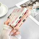 2 x Soft Silicone Case for iPhone 13 Pro Max Case Cute for Women Girls, Girly Aesthetic Cherry Pattern Phone Case, Thin Slim Smooth Silicone Shockproof Protective Cover, Pink