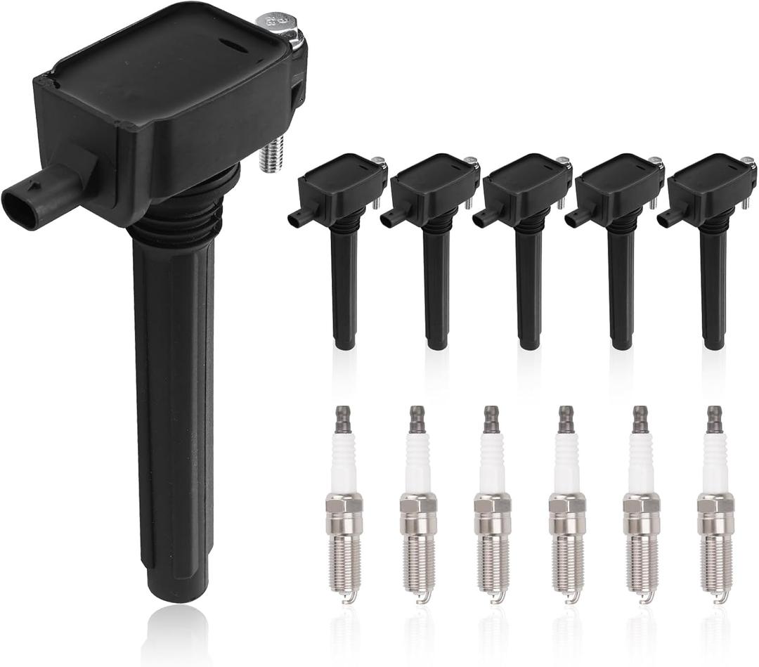 UF648 Set of 6 Ignition Coil Packs & Spark Plugs Compatible with Dodge Avenger Challenger Charger Journey Chrysler 200 300 Ram 1500 C/V ProMaster 1500 2500 3500 Volkswagen 3.6L Replace# C1791