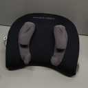 Shiatsu Neck Massager with Heat, Electric Deep Tissue Kneading Massage Pillow with 10-Minute Timer for Full Body Muscle Pain Relief, Cordless Portable Cervical Traction Device (Black)