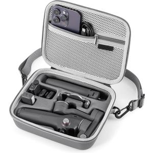 STARTRC PHOTO Osmo Mobile 7P Case,Portable PU Shoulder Bag for Dji OM 7 Pro/7 OM8 Gimbal Stabilizer Travel Case for DJI Osmo Mobile 7/7P Accessories
