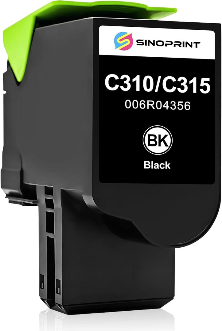 Remanufactured C310 C315 Toner Cartridge Replacement Ink 006R04356 for Xerox C310 C315(1-Pack Black)
