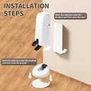 Mechanical Door Stoppers with Hydraulically Silent WYGWP Windproof Heavy Duty Stop Holder Height Adjustable for Offices Home(White)