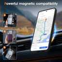 2 x Magnetic for Samsung Galaxy S25 Edge Case,[Fits for Magsafe][Anti-Slip Edge][Matte Translucent][2 Stand Ways] with Invisible Stand Shockproof Phone Case for Galaxy S25 Edge 6.7'' Black