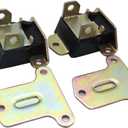 1 Pair SHLPDFM Black Polyurethane Motor Mounts Engine zinc Plated Steel 3990914 3960768 6258154 Comptible with Small Big Block Chevy SBC BBC 350 454