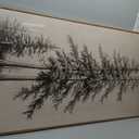 Large Framed Vertical Vintage Pine Tree Wall Art for Living Room, Neutral Sketch Rustic Classic Beige Canvas Artwork for Walls, Nordic Forest Farmhouse Wall Decor for Bedroom Hallway Office, 30x60 In