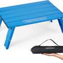 Old Bahama Bay Ultralight Aluminum Mini Table, 66lbs/30kg Weight Capacity, Foldable Small Beach Table with Retractable Legs, Suitable for Picnic Camping Outdoor Hiking