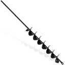 TCBWFY 2x32 Inch Auger Drill Bit for Planting - Long Handle Easy Planter Garden Auger - Bulb & Bedding Plant Augers - Post Hole Digger for 3/8Hex Drive