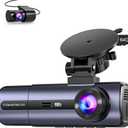 3-Channel 4K Dash Cam with WiFi, 4K+1080P+1080P Front/Inside/Rear, Night Vision, Parking Mode, 64GB Card Included