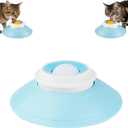 2 x Slow Feeder Cat Bowl, Cat Food Bowl with Cat Lick Ball, Licking A Ball Add More Fun Bowl, Cat Slow Feeder Bowl, Slow Down Eating Speed and Add More Fun for Your Cats.